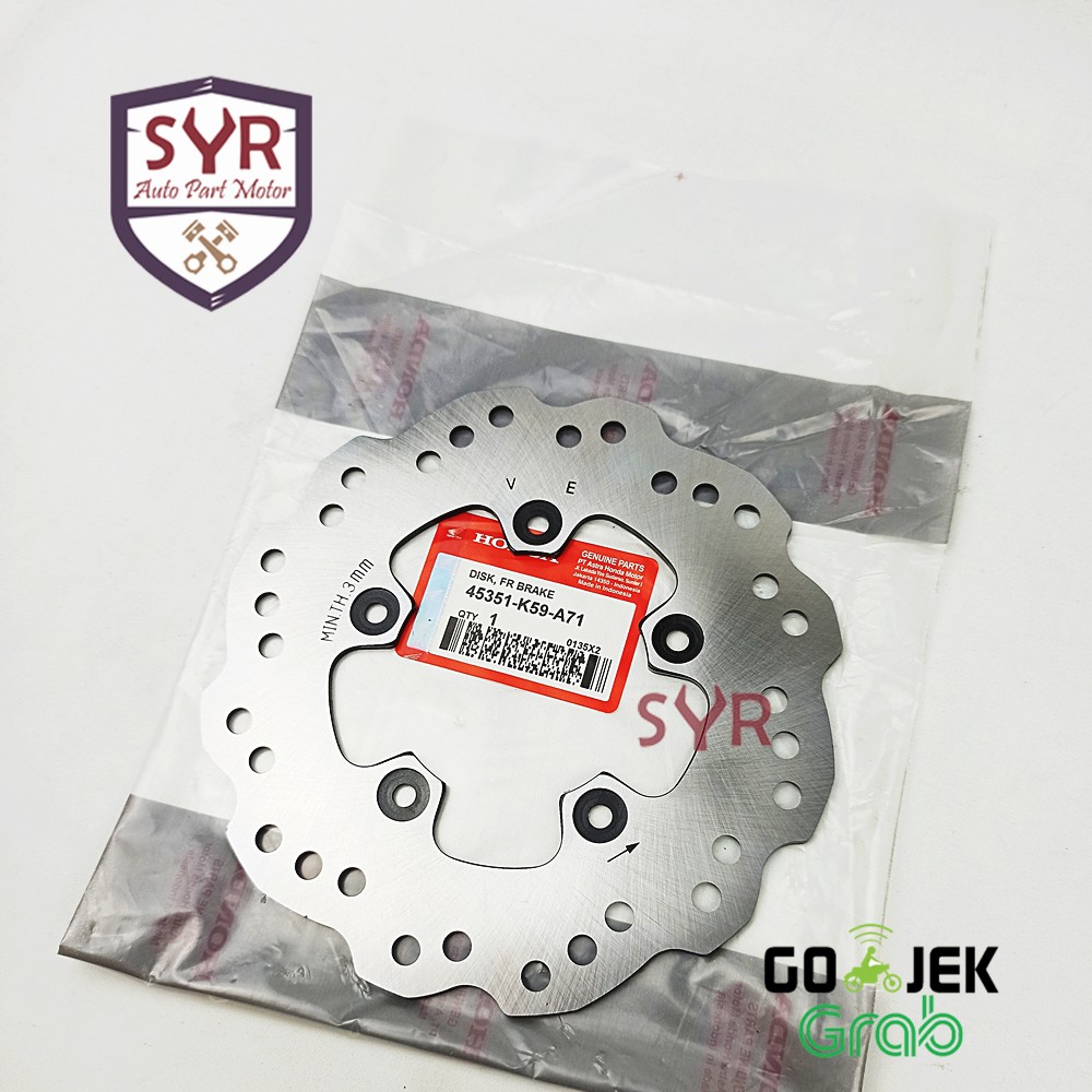 PIRINGAN CAKRAM DEPAN DISC DISPAD DISK KEYLESS DPN BRAKE HONDA NEW VARIO 150 ESP LED 2018 ALL K59