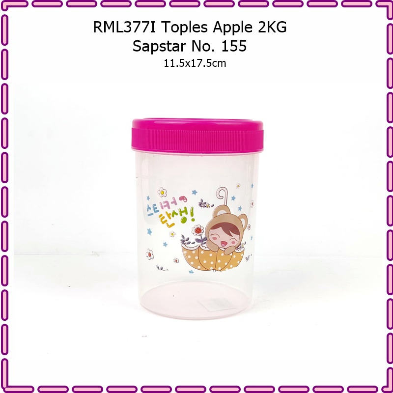 RML377I Toples Makanan Apple 2KG Sapstar No. 155