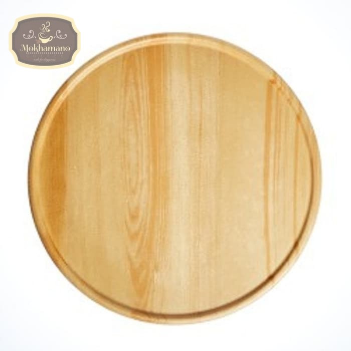 Suji Wood Tray 22-nampan Kayu Teko Cangkir