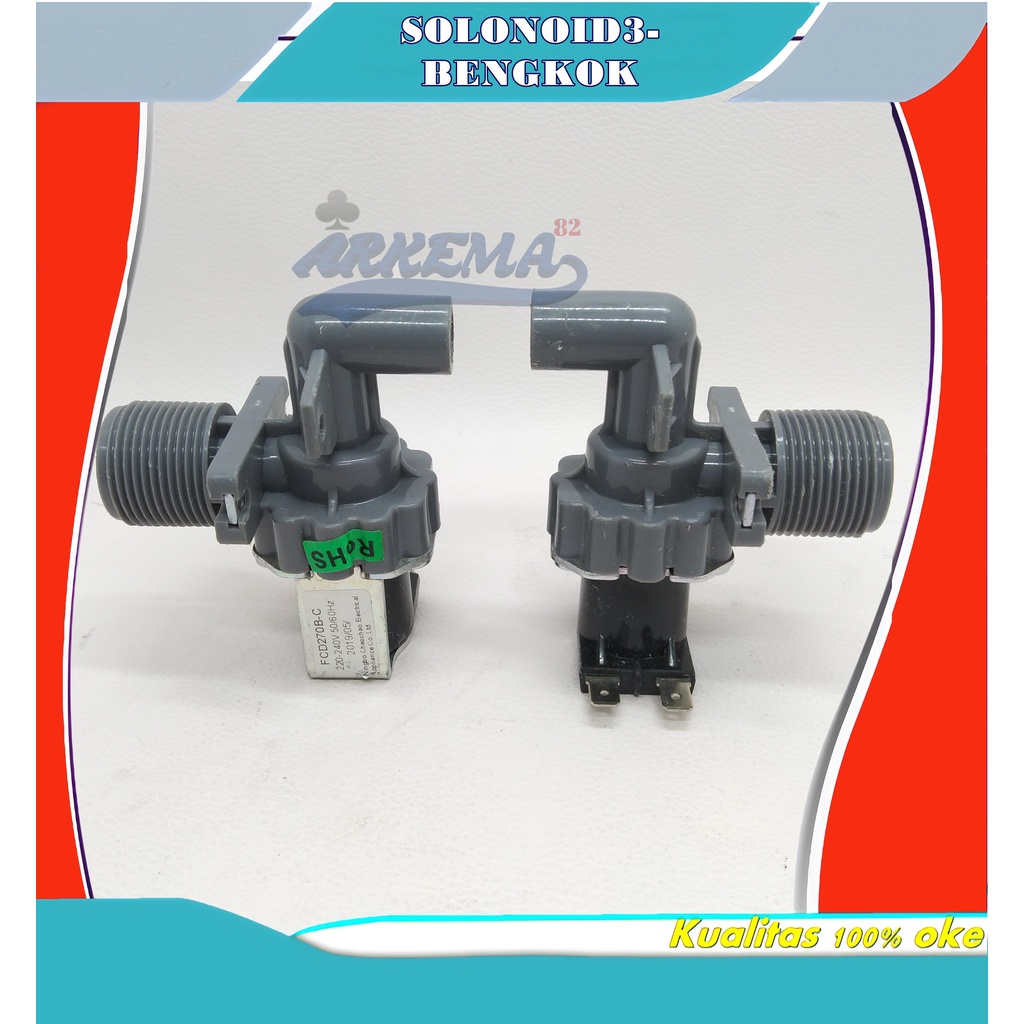 SLONOID MESIN MESIN CUCI L | SELENOID MOTOR WATER INLET VALVE MESIN CUCI 1 TABUNG TOP LOADING LG DLL