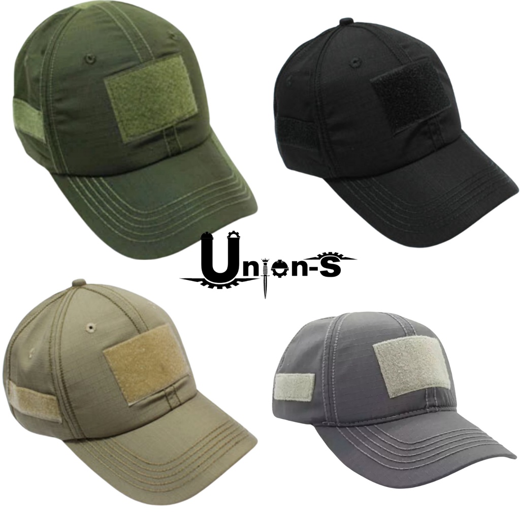 Unions_Topi Pria Tampan | Topi Tactical Velcro | Topi Velcro Tactical Polos