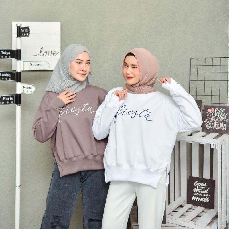 Fiesta sweater outerwear fashion remaja