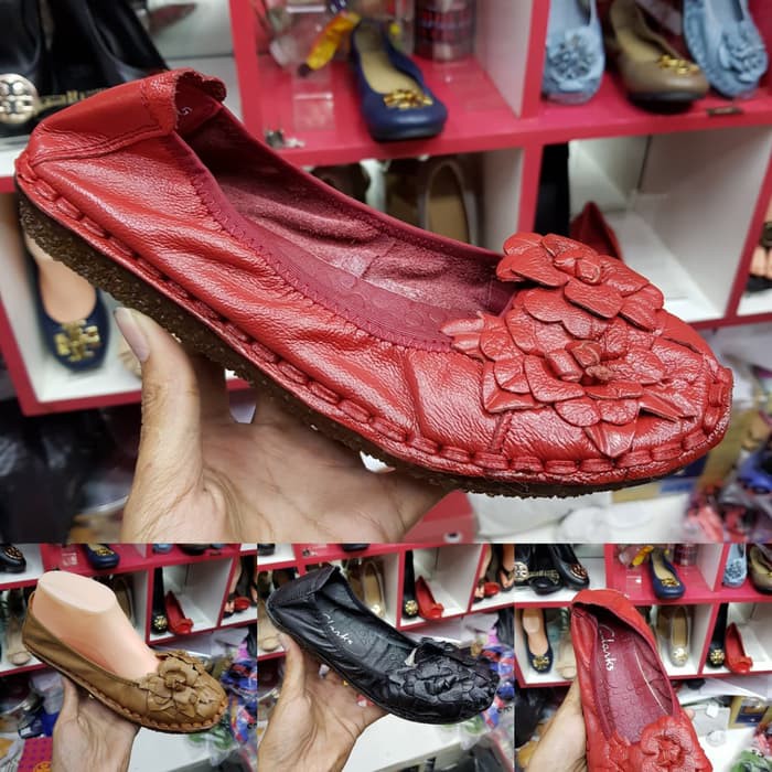 Sepatu Fashion Wanita Clarks / Sepatu Clarks bunga 2