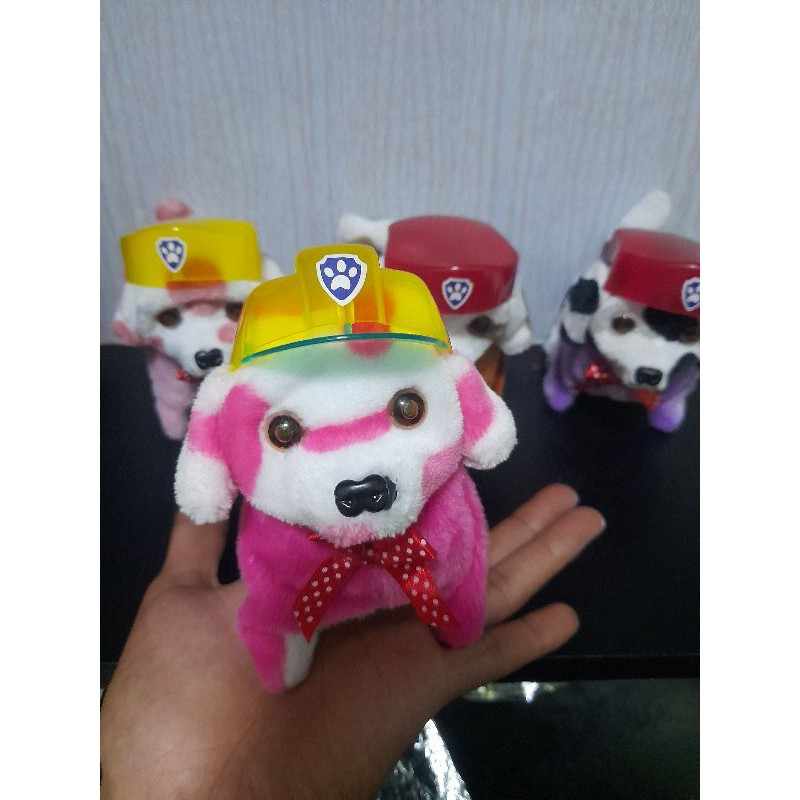 mainan anak boneka anjing lucu bisa berjalan dan bersuara