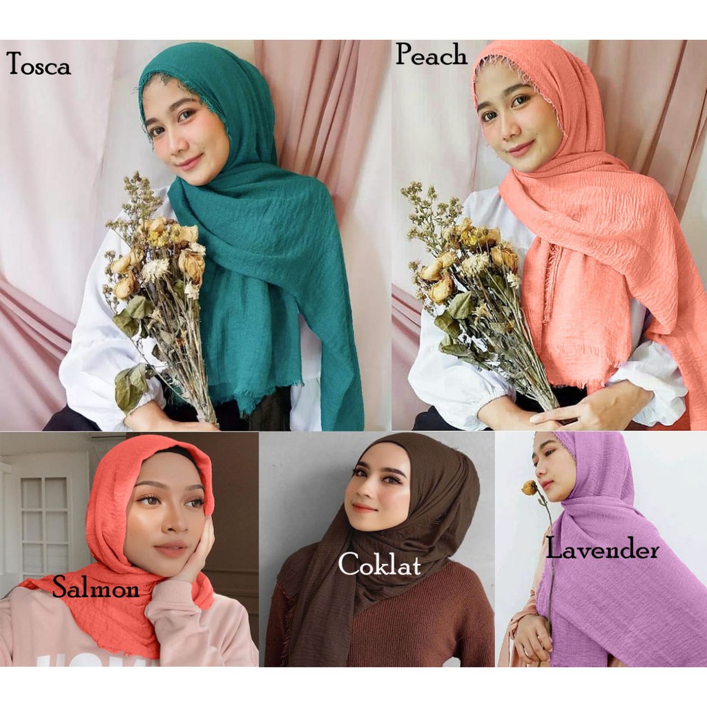 (DEFECT SALE) HIJAB SEGIEMPAT / PASHMINA / DENAY / BERGO / AZARA / ANSANIA / VOAL / HIJAB IMPORT