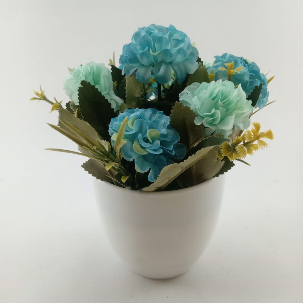 COD BUNGA PLASTIK BUNGA PAJANGAN IMITASI BUNGA ARTIFISIAL BUNGA DANDELION TANAMAN HIAS  BP8816-BIRU