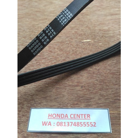 FAN BELT ATAU TALI KIPAS COMPRESOR AC CIVIC NOVA GRAND CIVIC GENIO ESTILO  4PK 790 BANDO JAPAN Murah