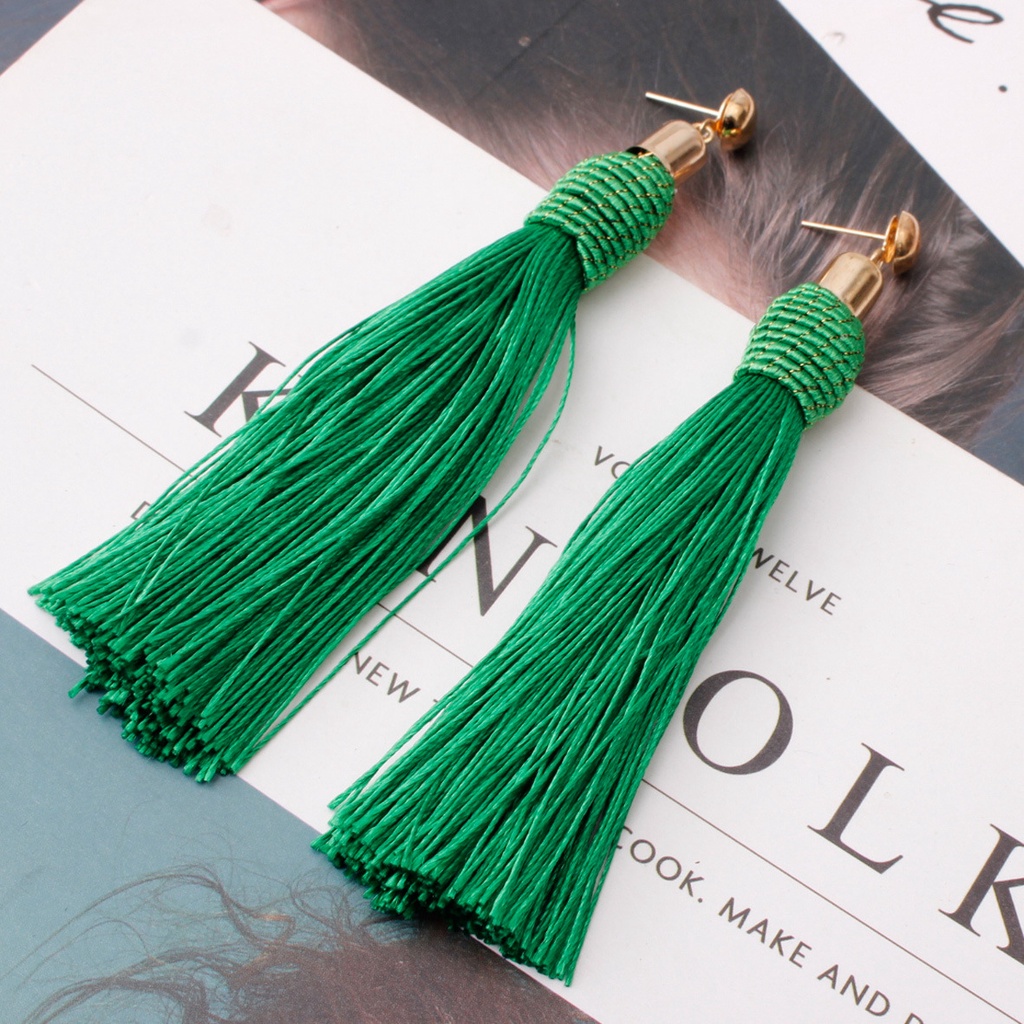 15 pasang kemasan anting anting-anting panjang rumbai multi layer bohemian anting-anting fashion Bar