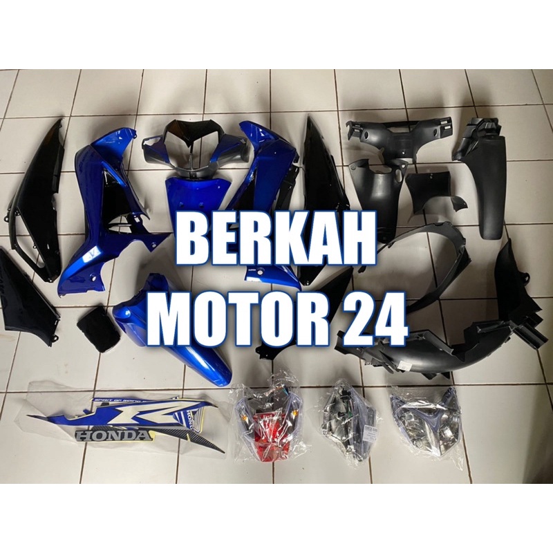 Full Set Cover Body Supra X 125 2007 20013 Supra X 125 Batman Biru hitam terlaris