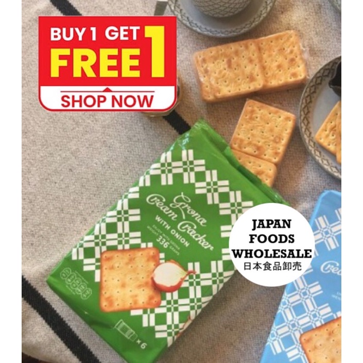 Grona Cream Cracker With Onion / biskuit impor / cemilan
