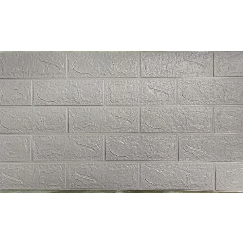 Wallpaper Dinding Foam 3D Kecil Motif Batu Bata / Wallpaper Dinding Foam GM509 / 521 [1KG=26PCS]-LIGHT PURPLE