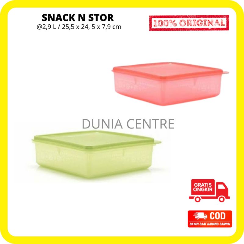 PROMO TUPPERWARE TOPLES SNACK N STOR ORIGINAL