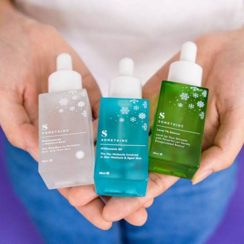Share in Jar Somethinc Niacinamide AHA BHA Peeling Solution Hyaluronic B5 24K Gold Serum Bakuchiol S