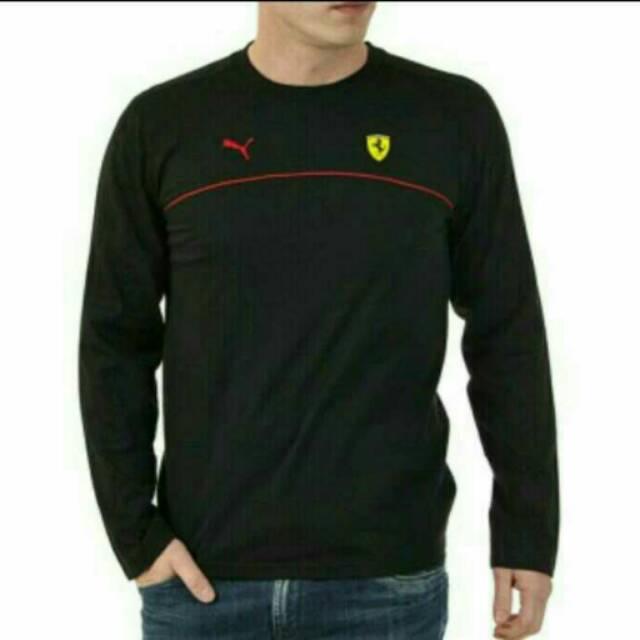 KAOS LENGAN PANJANG FERRARI BIG SIZE/BAJU PUMA LONG SLEEVE SIZE BESAR(2XL,3XL,4XL)