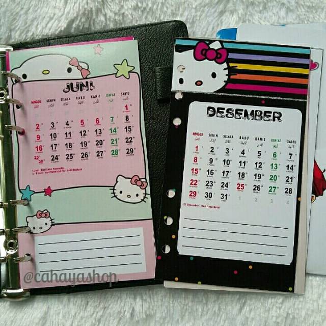 

KALENDER BINDER 6 RING A6 CUSTOM