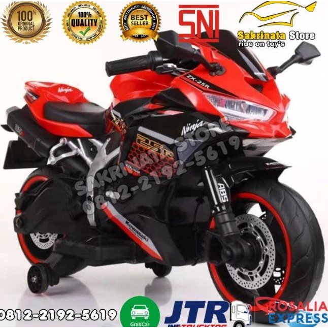 Mainan motor Aki Anak - NINJA ZX SPORT RR - YUKITA 738