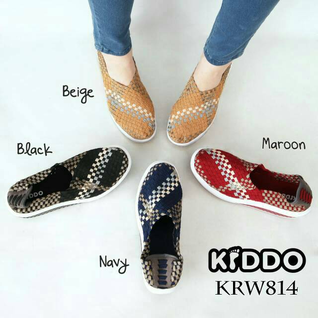 Sepatu Rajut KIDDO W814 WEDGES ORIGINAL