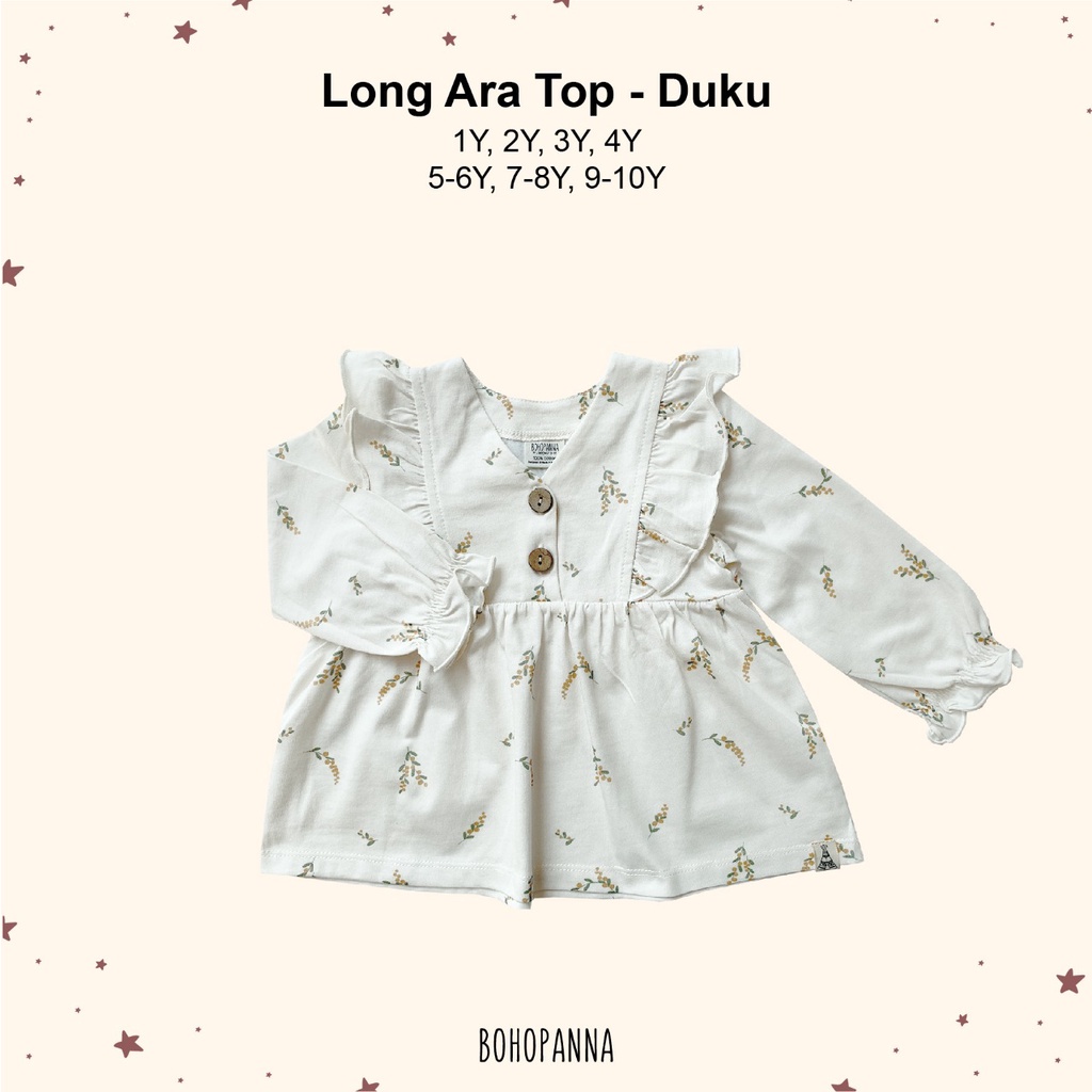 Bohopanna Long Ara Top (Atasan Anak Perempuan 1-10 Tahun)