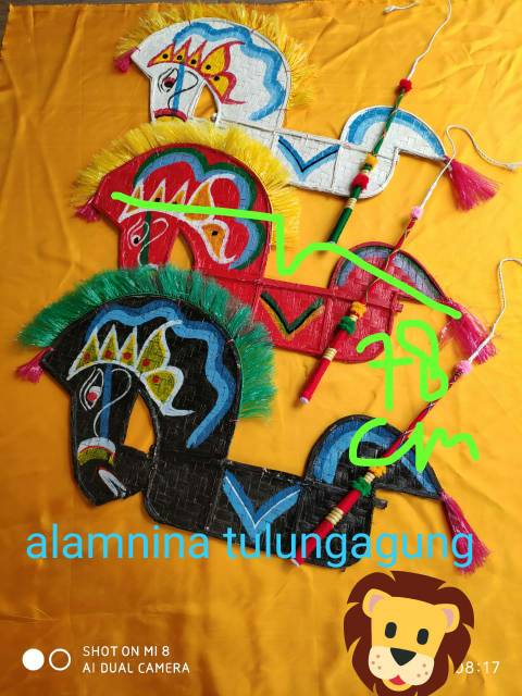 Kuda lumping kaos reog bujang gaming udeng paket komplit