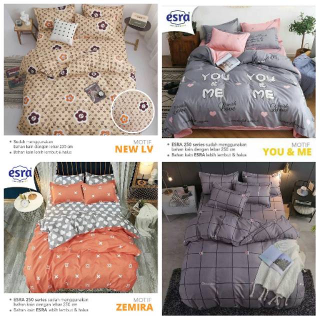  SPREI  KATUN LOKAL ESRA MOTIF  YOU ME NEW LV  ZEMIRA DLL UK 