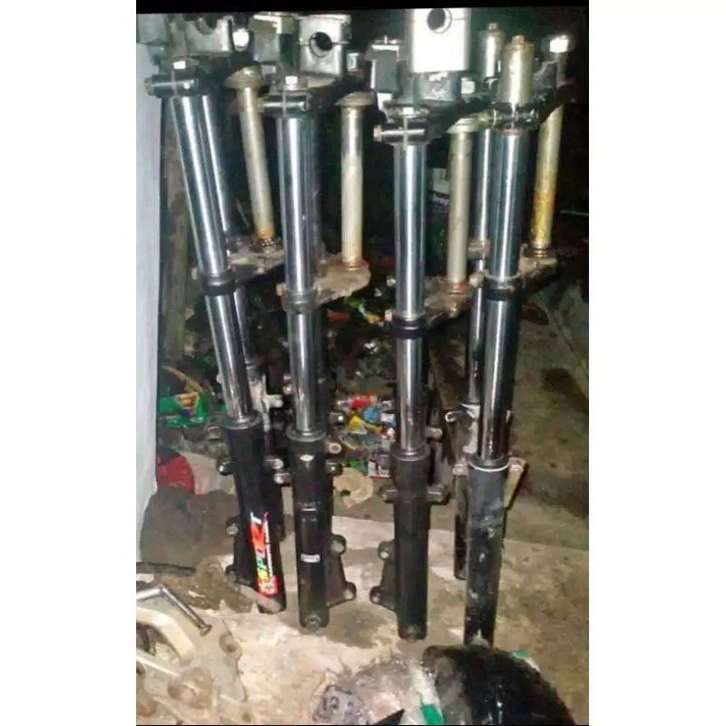 shok depan Megapro Primus new Megapro lama tiger