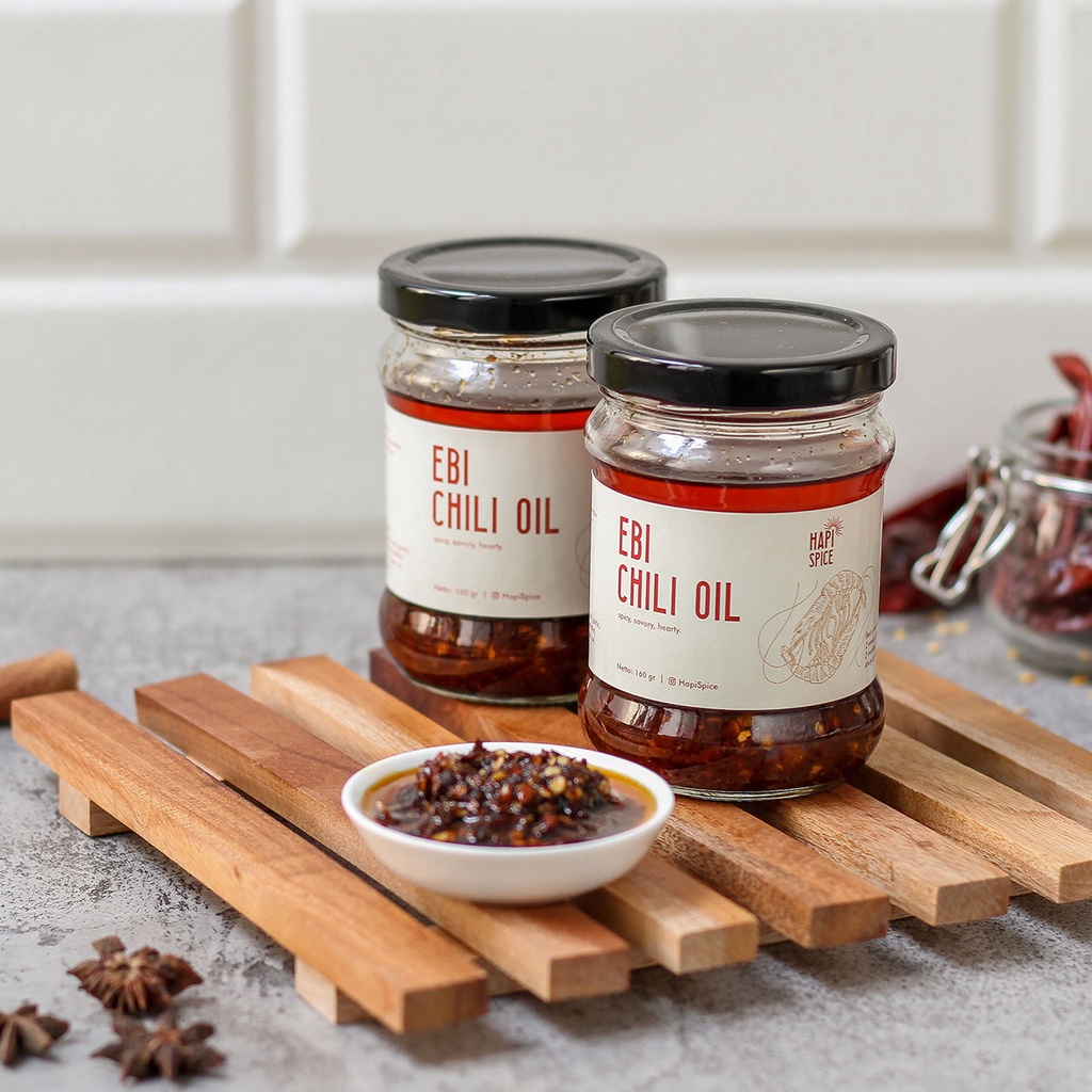 

Ebi Chili Oil - Minyak Cabai Ebi Halal - By Hapi Spice