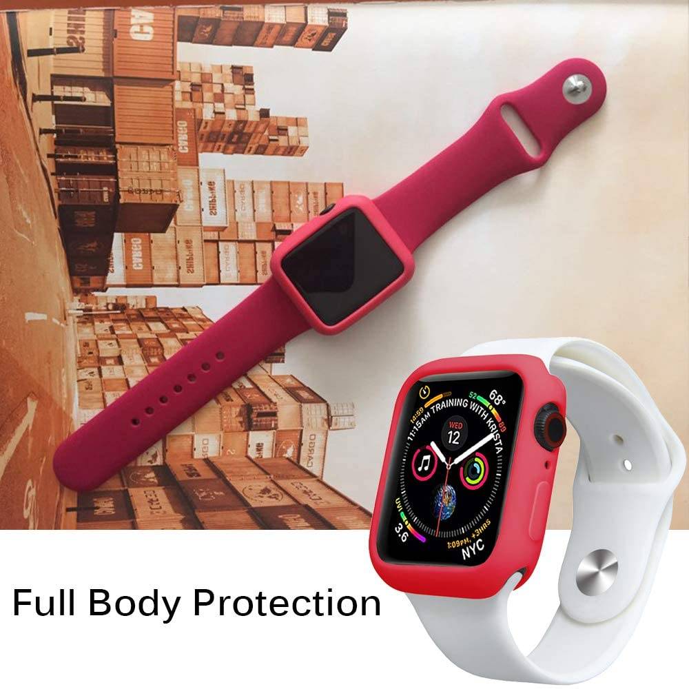 Case Bumper Pelindung Layar Bahan Tpu Ultra Tipis Warna Permen Untuk Apple Watch Seri 6 Se 5 4 3 38 42 40 44mm