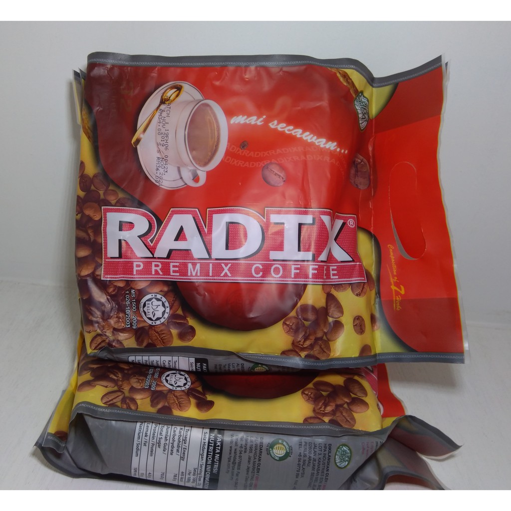 

Kopi Radix Premix HPA Coffee Kemasan pack isi 32 Sachet