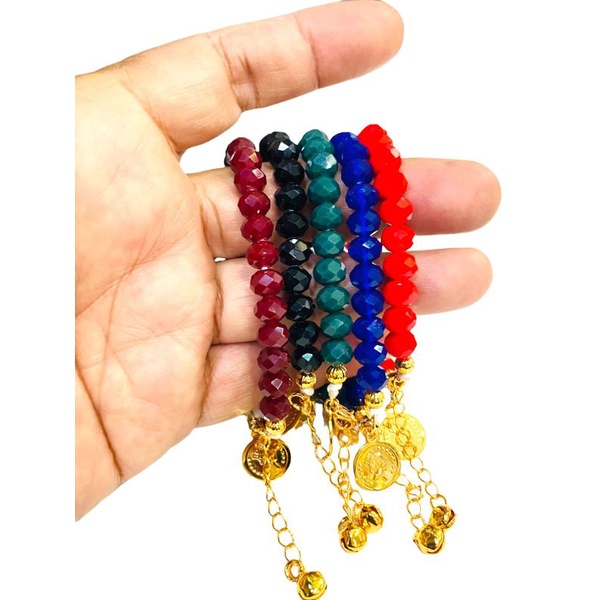 gelang kristal//perhiasan lapis emas//gelang