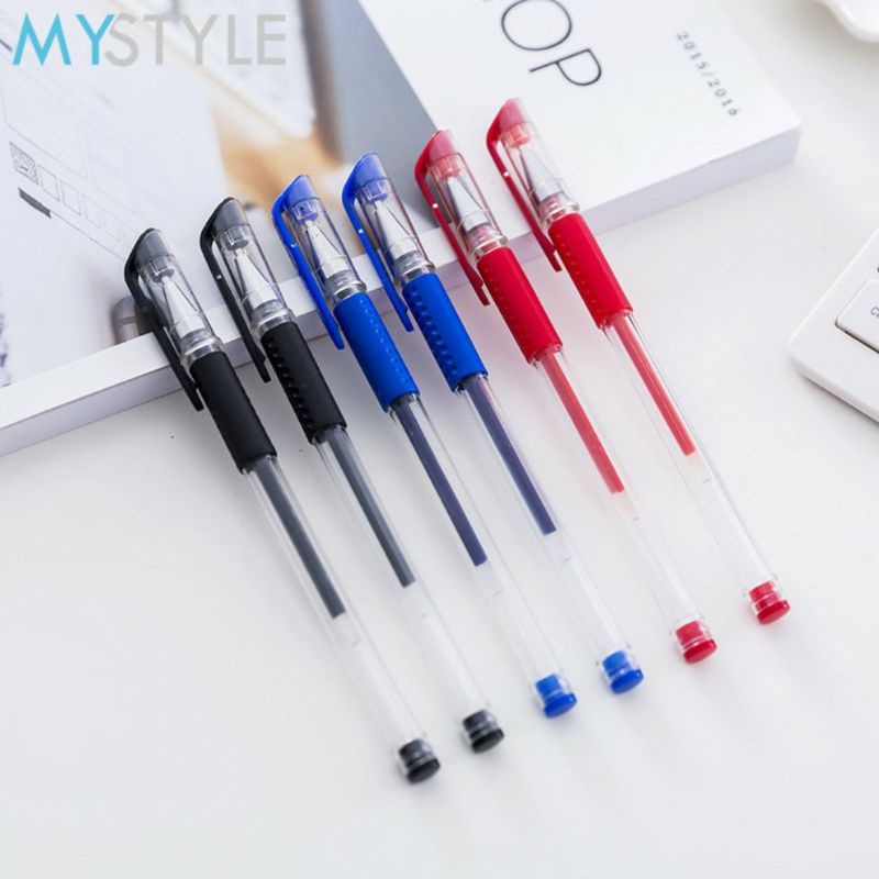 pulpen gel hitam mimi satuan gel merah gel biru pena pen atk murah atk grosir