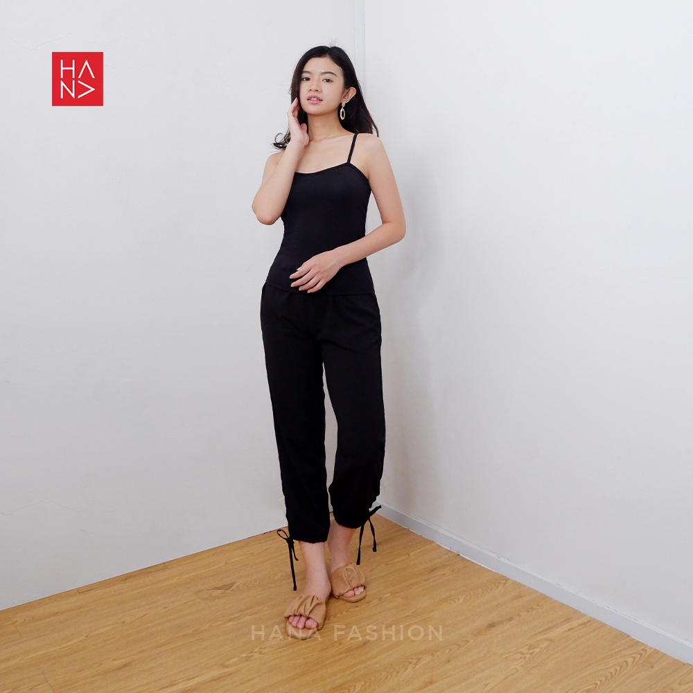 Hanafashion JKT - Cherish Basic Tank Top Atasan Wanita - TT173-Black
