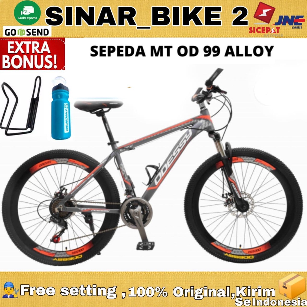 Sepeda Gunung 26 Inch MTB ODESSY MT OD 99 Alloy 21 Speed Shimano