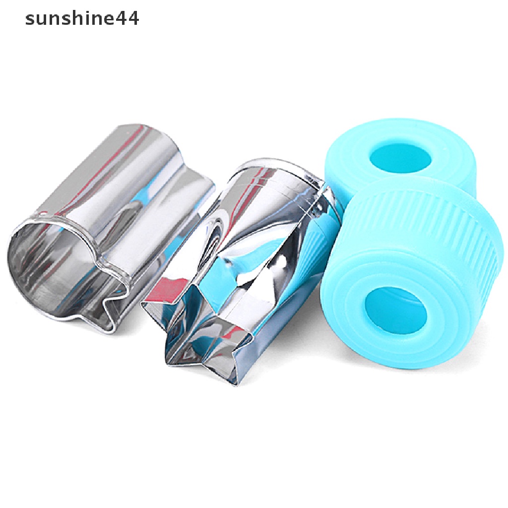 Sunshine 9Pcs Cetakan Cutter Stainless Steel Untuk Kue / Biskuit / Buah / Sayuran