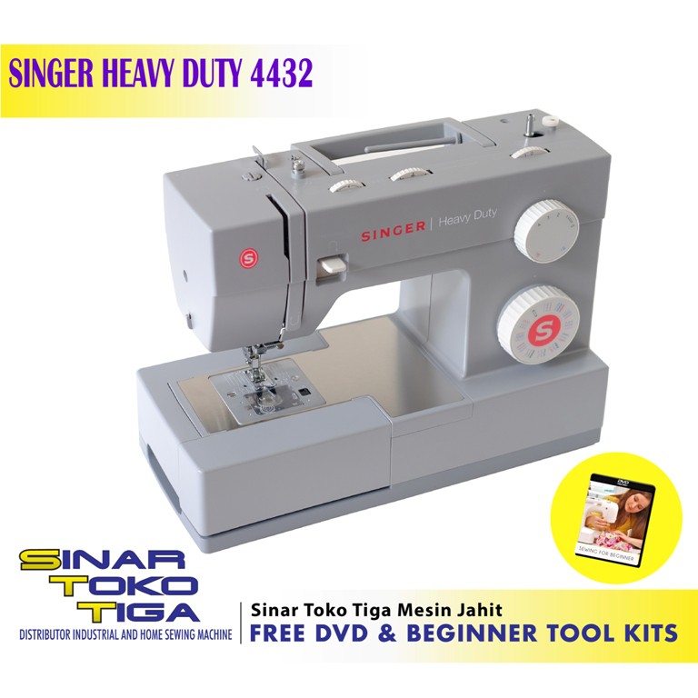 MESIN JAHIT TEBAL SINGER 4432 HEAVY DUTY PORTABLE MULTIFUNGSI