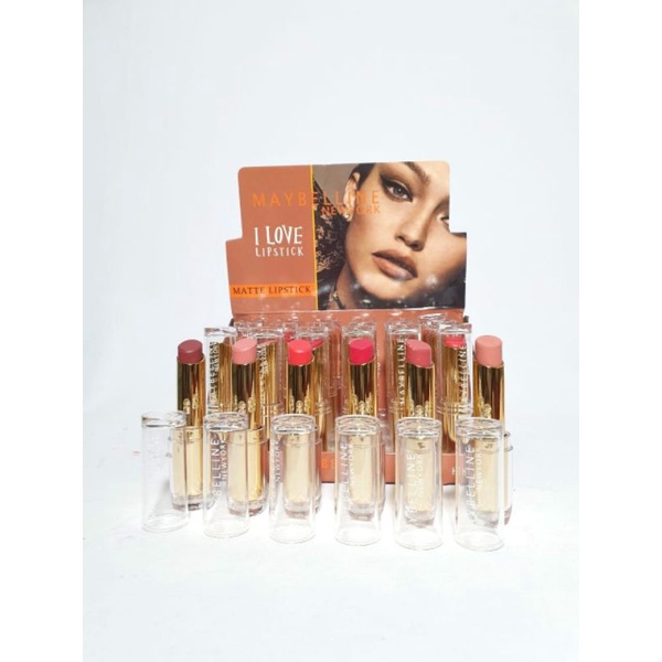 [PERBOX] LIPSTICK MAYBELLINE NEWYORK NO 8002-2 /  lipstik maybelline 601/ lipstik maybelline 613