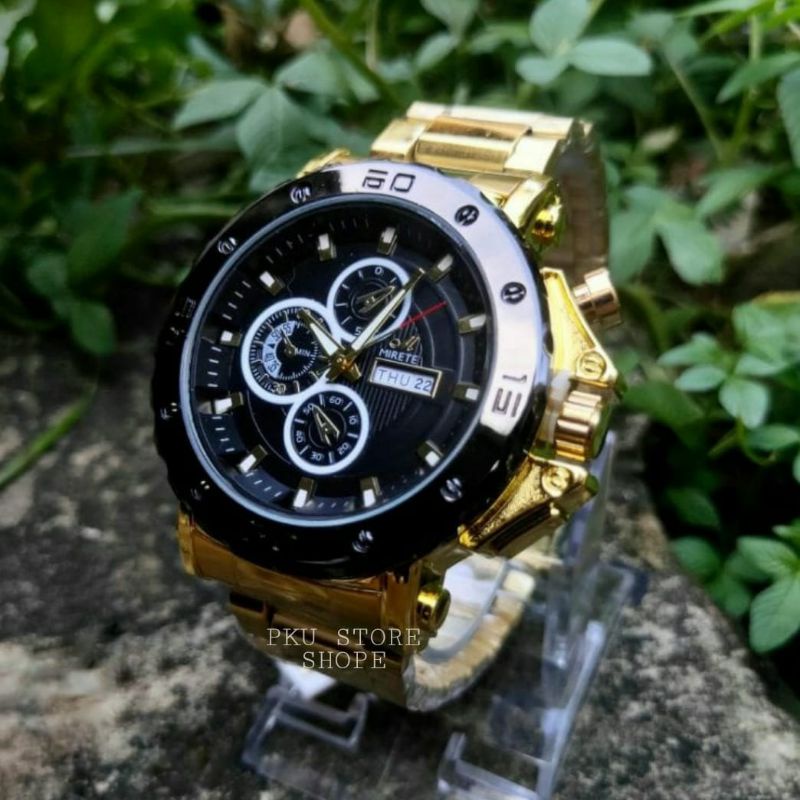 MIRETE SPORT TERBARU JAM TANGAN PRIA TAHAN AIR MIRETE ORIGINAL HITAM ROSGOLD TERLARISS  FITUR TANGGAL HARI JAM TANGAN PRIA JAM TANGAN COWOK RANTAI STAINLIS COD TERBARU JAM KASUAL PRIA TAHAN AIR MIRETE_MIRETE_MIRETE