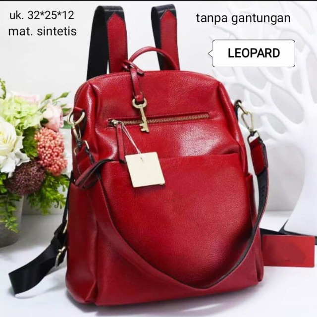 tas ransel fozill 2in1 leo pard