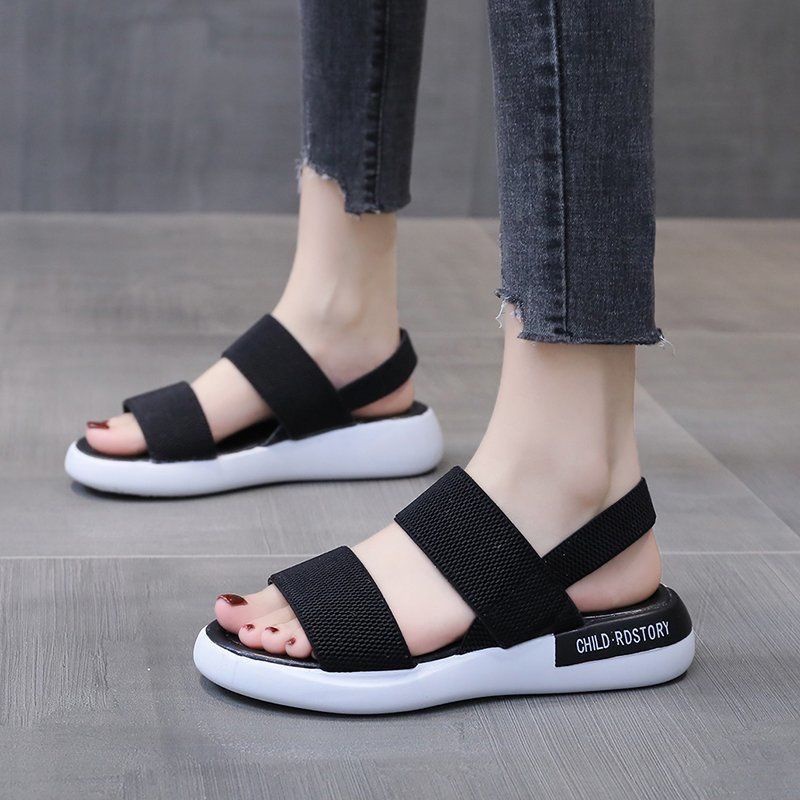 COD{BAYAR DITEMPAT}SANDAL TALI WANITA KOREAN FASHION SANDAL WEDGES SANDAL NEW FASHION STYLE SANDAL SOL TEBAL