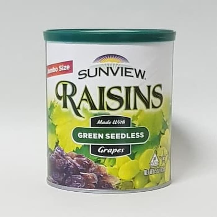 

SUNVIEW RAISINS GREEN SEEDLESS GRAPES 425 GR