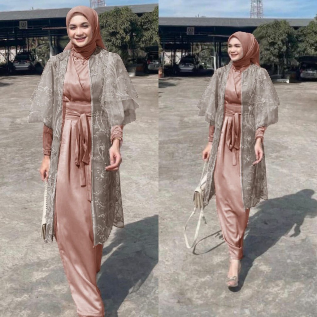 MX LUCIA GAMIS TILE FASHION WANITA TERLARIS / ADA MUTIARA / PAKAIAN PESTA / MUSLIM TERBARU