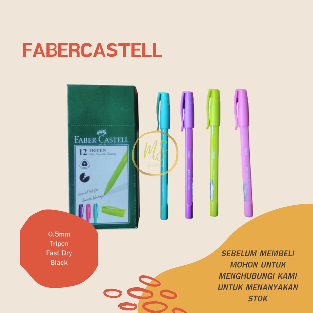 

BOLPOINT HITAM FABERCASTELL 0.5MM