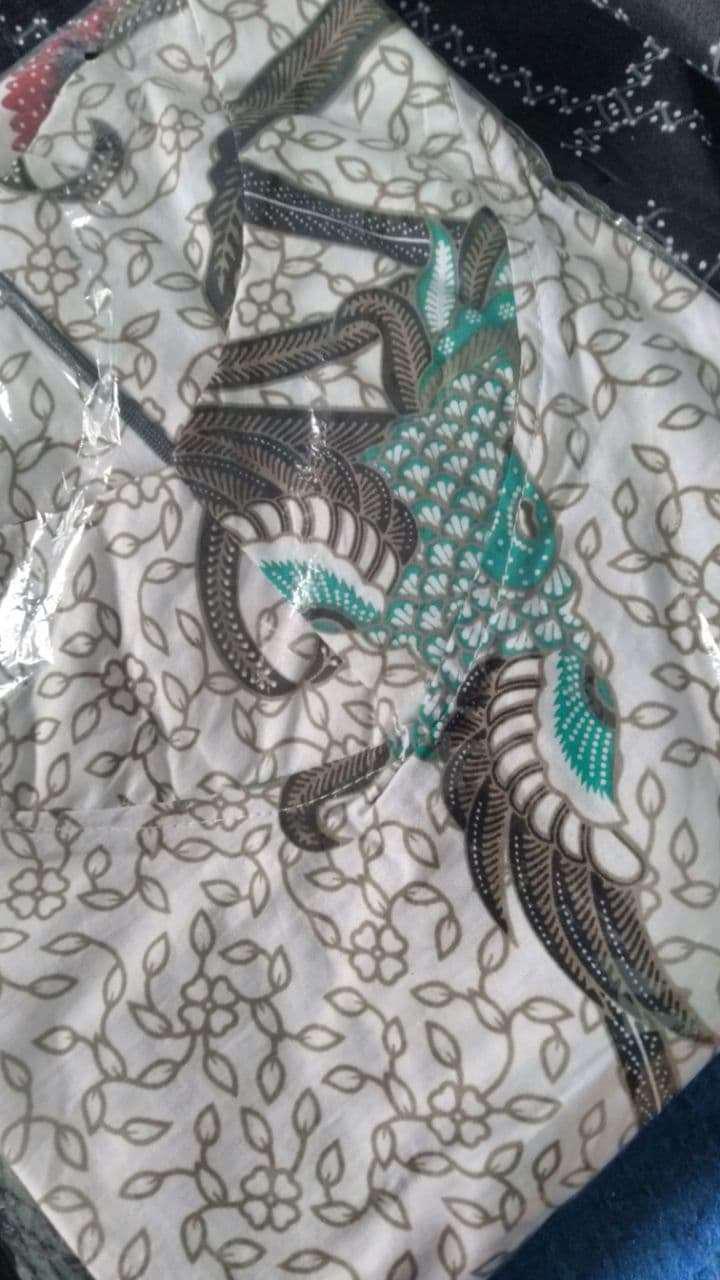 Batik Couple Keluarga Terbaru Batik Ilalang Putih Sania Ruffle Ori Ndoro Jowi Dnt Mataram