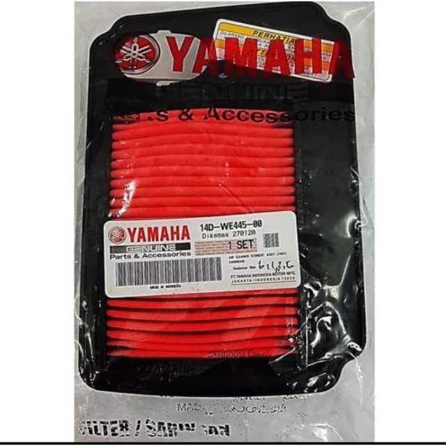 SARINGAN FILTER UDARA MIO SOUL FINO KARBU ASLI ORI YAMAHA 14D WE445 00