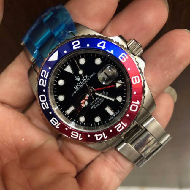 Jam tangan Rolex oyster perpetual date pepsi
