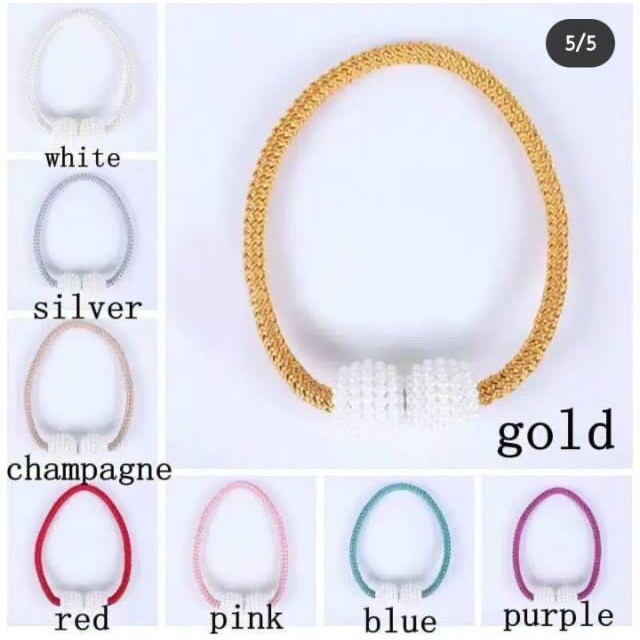 Tali Pengikat Pengait Gorden Tirai Horden Magnet