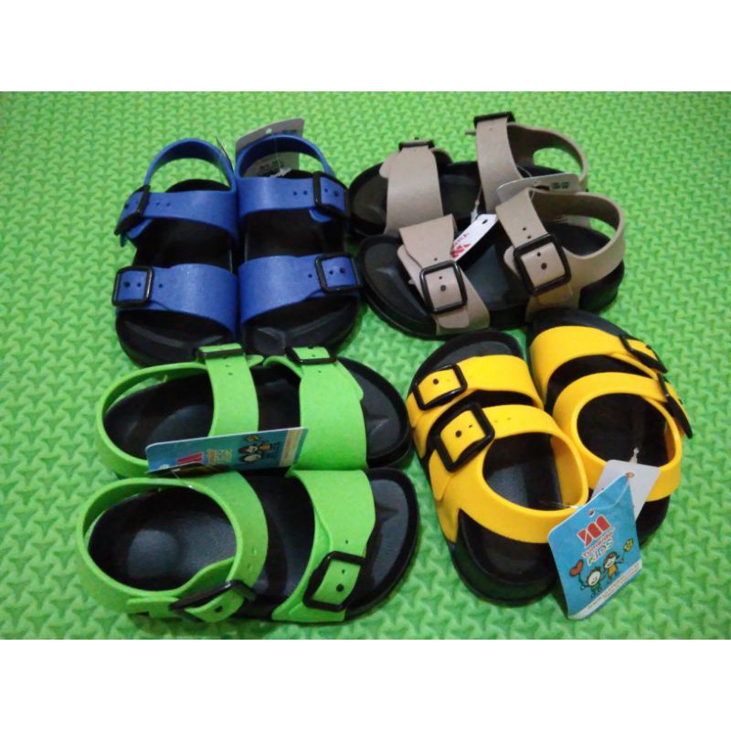 [PIKU] Sandal anak laki-laki, Sandal bayi model strip Yumeida, sendal anak