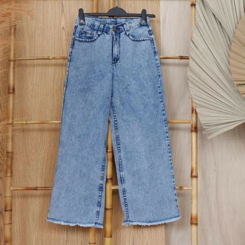 celana jeans wanita//celana panjang jeans//celana panjang KULOT