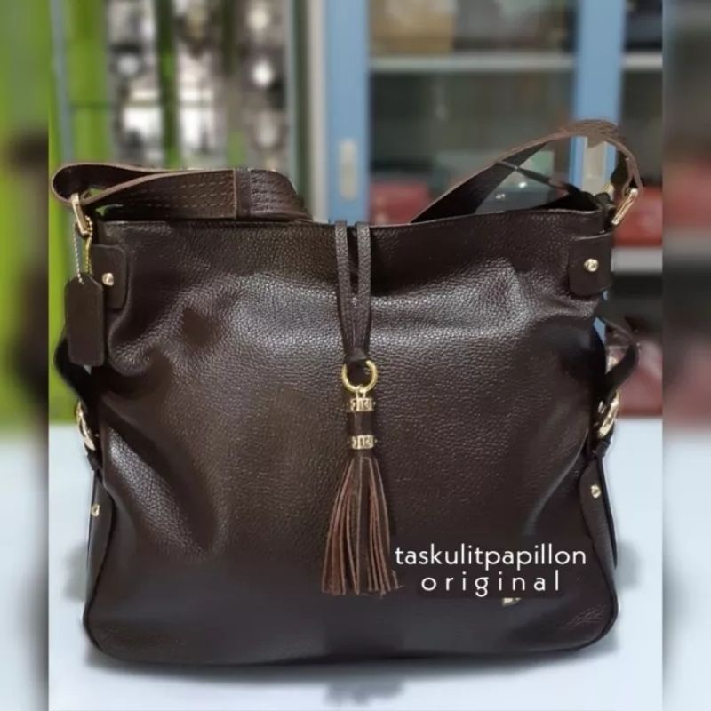 Tas Bahu Wanita Kulit Asli Papillon Original / K3284 Variatif
