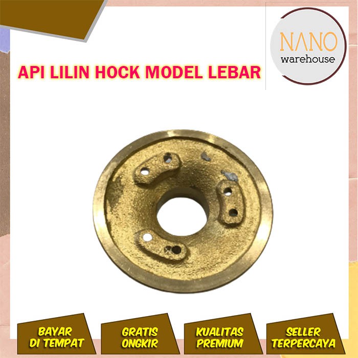 Burner Tengah Api Lilin Hock Model Bunga Lebar / Api Lilin Tengah Hock Quantum Sanken no 1