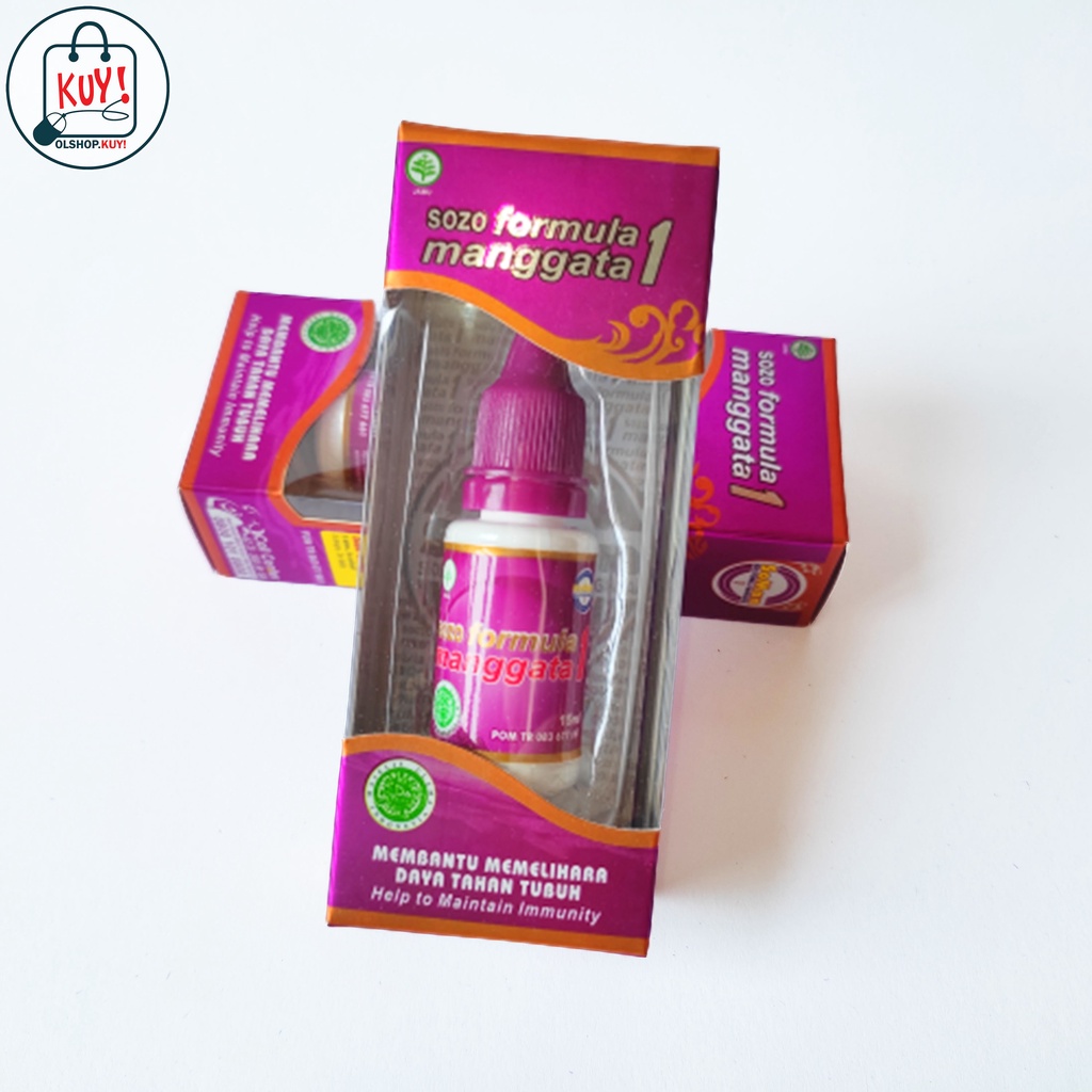 SOMAN SOZO MANGGATA 1 @15ml / ASLI / OBAT HERBAL / HERBAL TETES / JAMU TETES / STAMINA / IMUNITAS / 